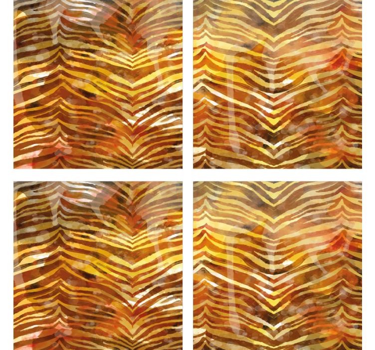 Podmetač za čaše površina s uzorkom zebre - TenStickers