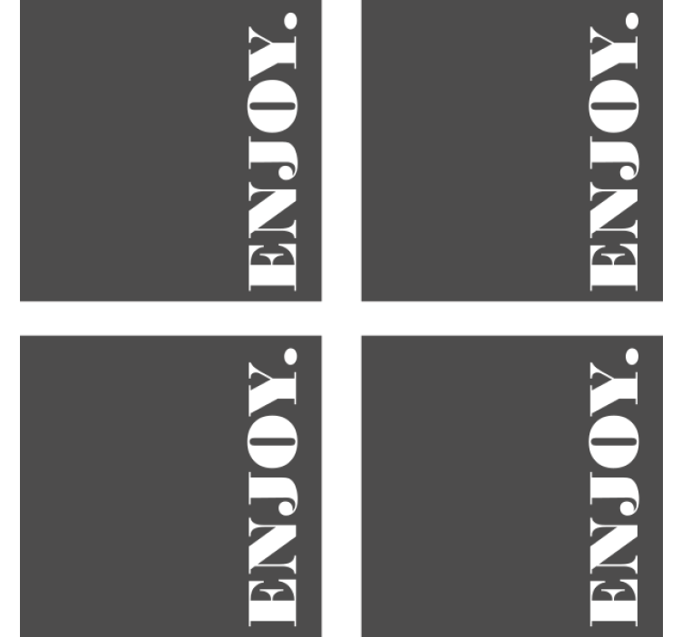 Prostirke za pivo tamnosive teksture uživanja - TenStickers