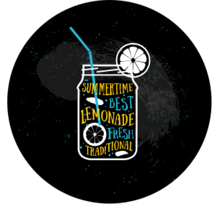 Podmetač za čaše moderan limunada u staklenki - TenStickers