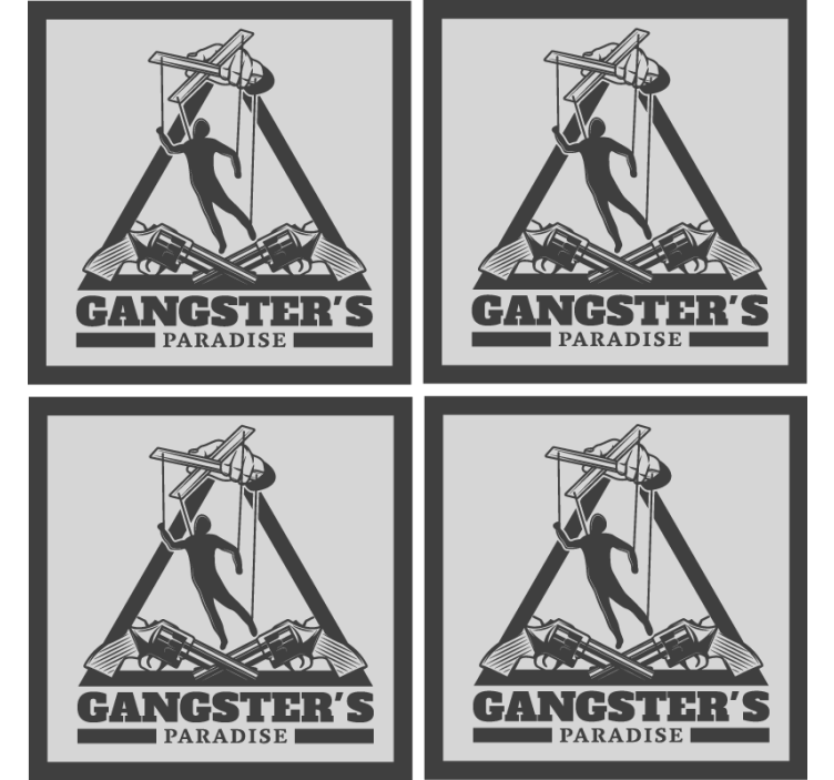 Prostirke za pivo s gangster tematikom - TenStickers