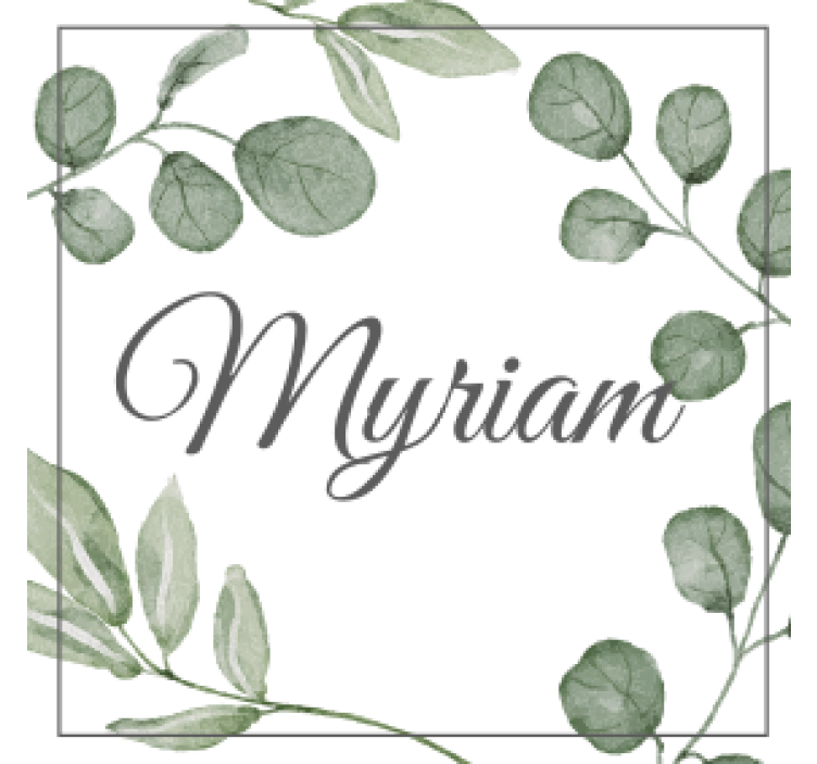 Podmetač za čaše prilagodljiv s elegantnim uzorkom lišća - TenStickers