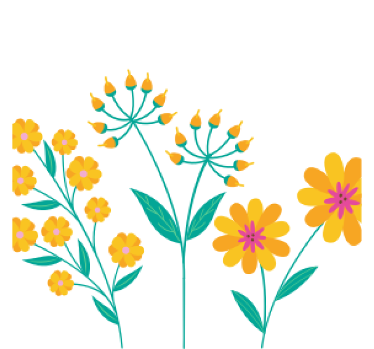 Prostirke za pivo s živopisnim cvjetnim uzorkom - TenStickers