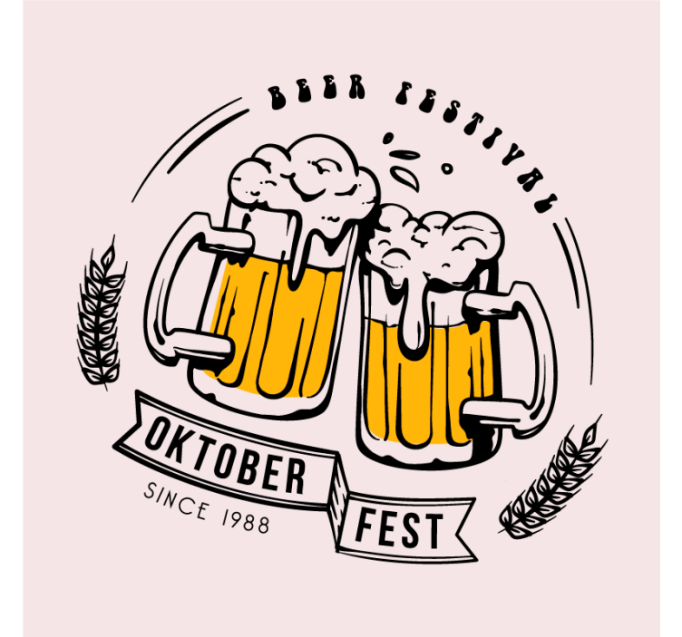 Prostirke za pivo oktoberfest veselja - TenStickers