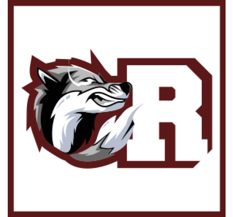 Podmetač za čaše prilagodljiv s monogramom vuka - TenStickers