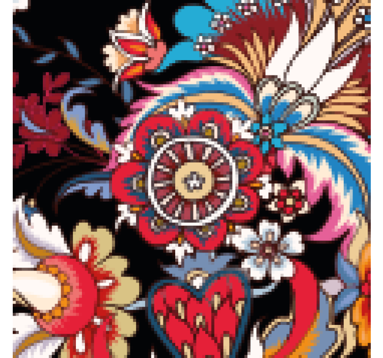 Podmetač za čaše Živahna cvjetna kompozicija - TenStickers