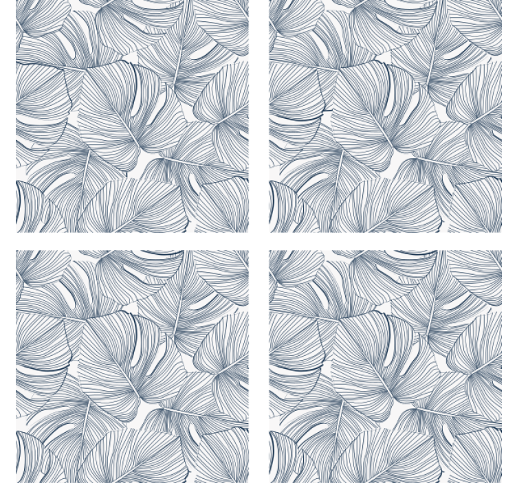 Podmetač za čaše s uzorkom lišća - TenStickers