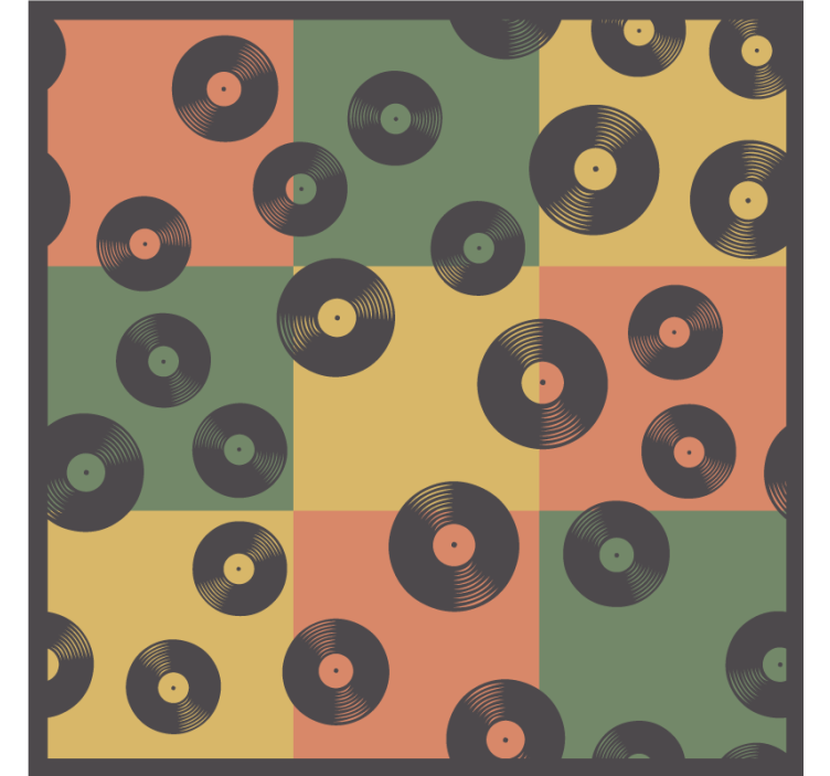 Podmetač za čaše nakaza s uzorkom vinila - TenStickers