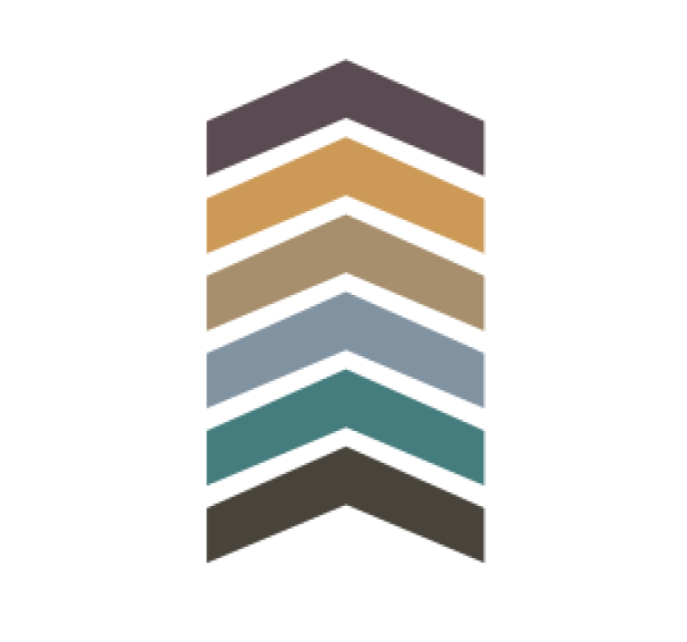 Podmetač za čaše s slojevitim chevron uzorkom - TenStickers