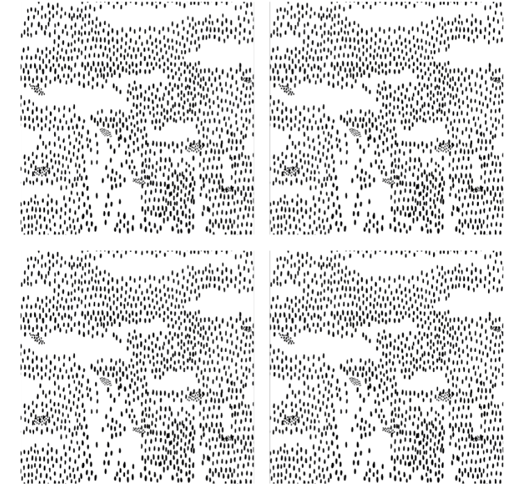 Podmetač za čaše apstraktni crni uzorak - TenStickers