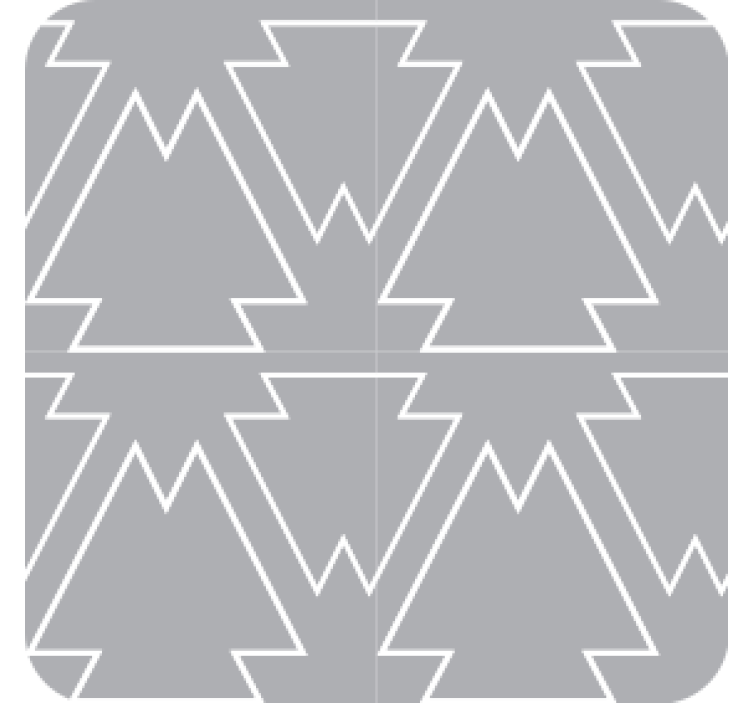 Podmetač za čaše s motivom kutastog drveta - TenStickers