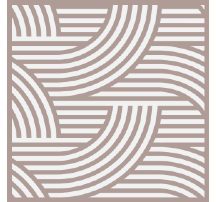 Podmetač za čaše s uzorkom složenih linija - TenStickers