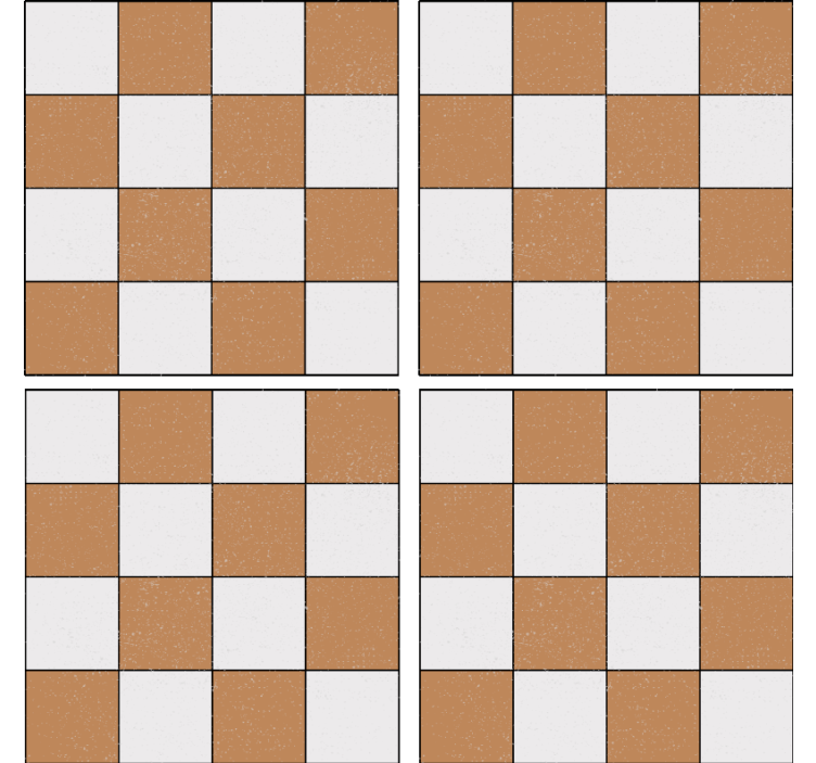 Podmetač za čaše s kvadratnom teksturiranom površinom - TenStickers