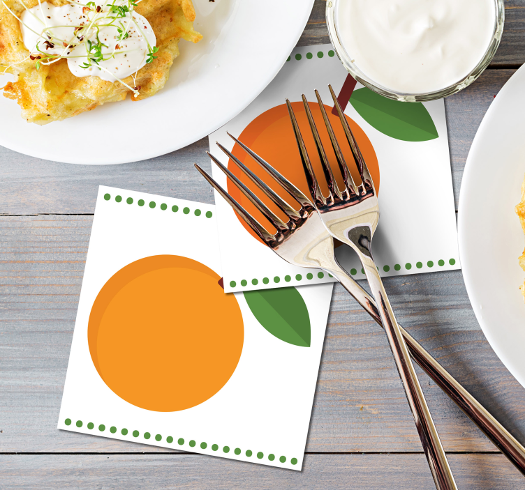 Crtani film narančasti podmetač za citruse - TenStickers