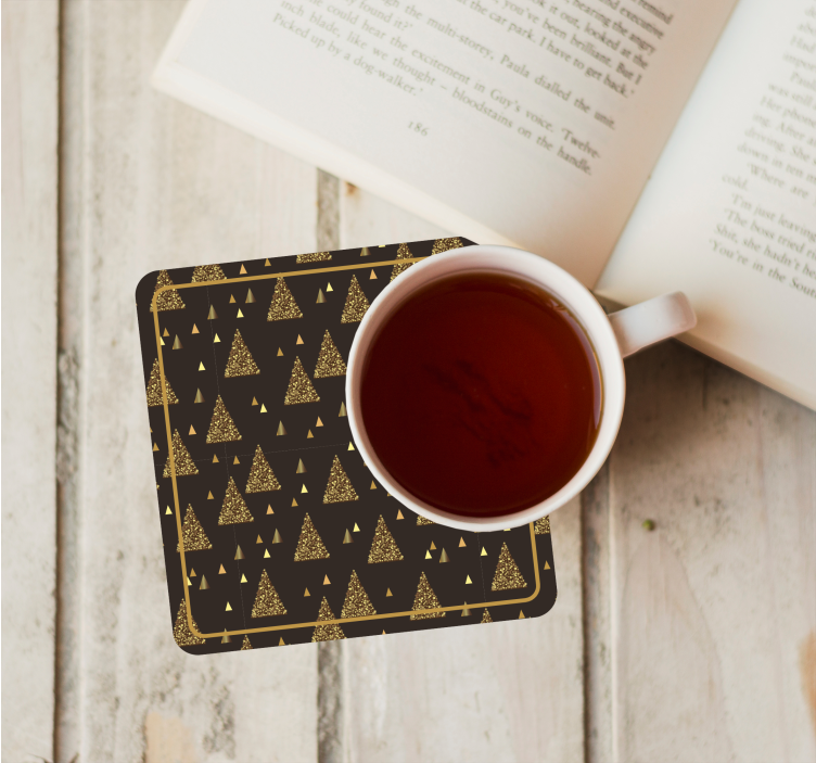 Elegantni zlatni podmetač za božićna drvca - TenStickers