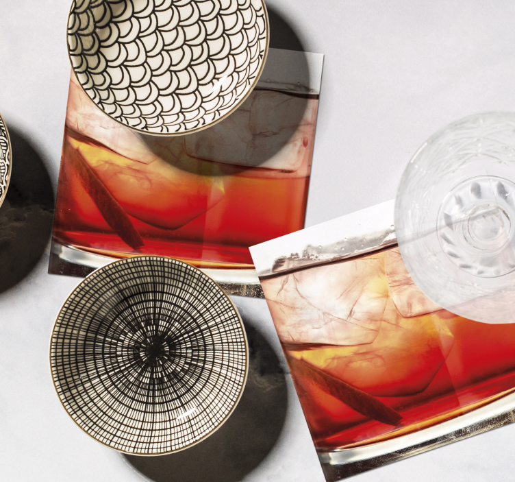 Motiv koktela moderna podmetač za čaše - TenStickers