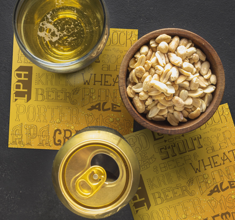 Različite vrste piva u barovima - TenStickers