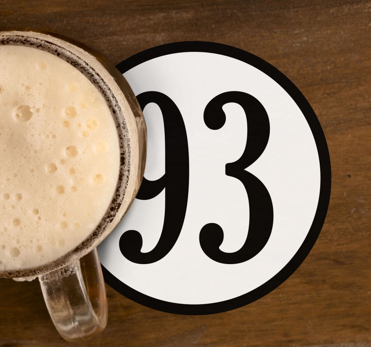 Prilagođeni broj okrugli personalizirani podmornice - TenStickers