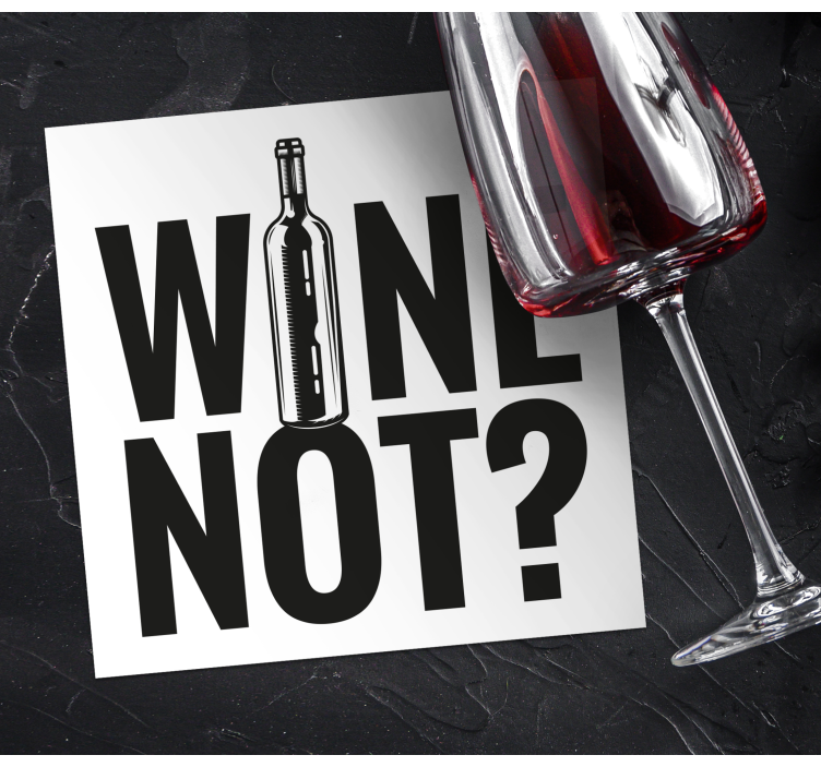 Vino ne podmetači za tekst boca - TenStickers