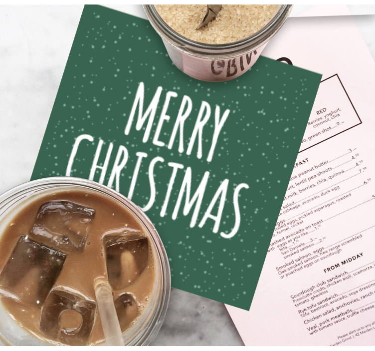 Zelena podloga božićni podmetač - TenStickers