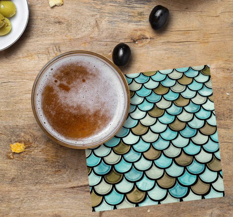 Zmajeva ljuska tekstura podmetač - TenStickers