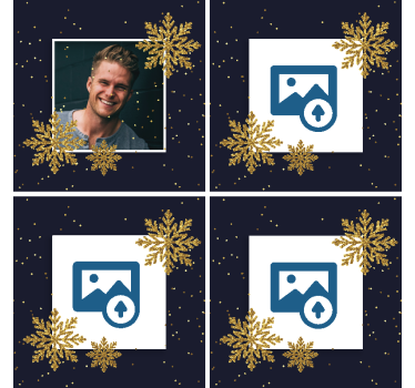 Božićni okvir s foto personaliziranim podmornicama - TenStickers