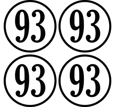 Prilagođene brojčane okrugle personalizirane prostirke za pivo - TenStickers