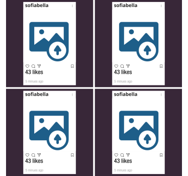 Instagram s foto i tekst personaliziranim podmornicama - TenStickers