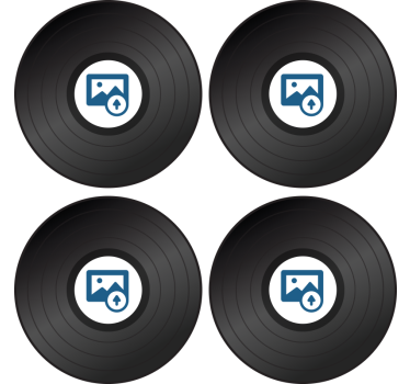 Disk s fotografijama personalizirane prostirke za pivo - TenStickers