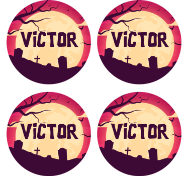 Personalizirane podmetače za halloween - TenStickers