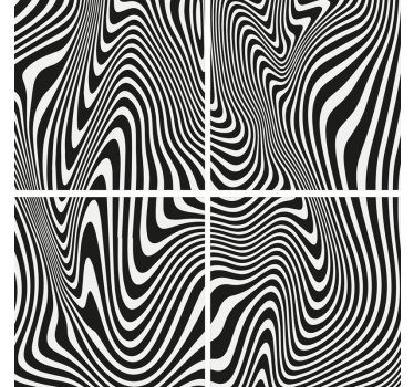 Podmetač za zebra s 3d efektom - TenStickers