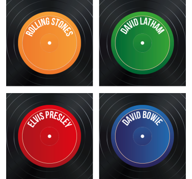 Vintage rekord personalizirane prostirke za pivo - TenStickers