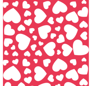 Podmetač za čaše vjenčanje s motivom srca - TenStickers