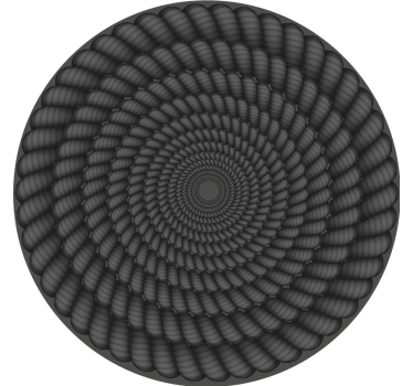 Podmetač za čaše s okruglim spiralnim uzorkom - TenStickers