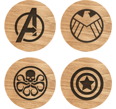 Osvetnički podmetači postavljaju geeky podmetače - TenStickers