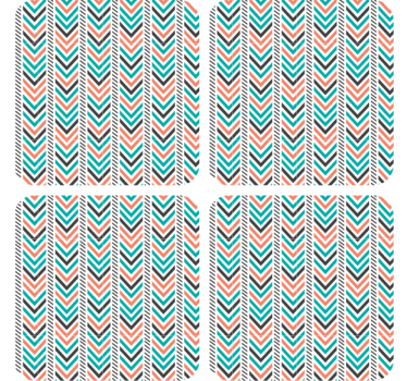Podmetač za čaše u uzorku chevron - TenStickers