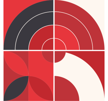 Podmetač za čaše s geometrijskim uzorcima boja - TenStickers