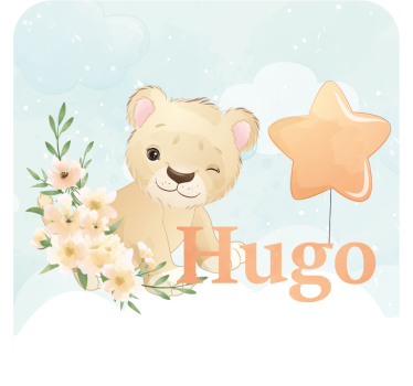 Podmetač za čaše prilagodljiv Šašavi lav sa zvijezdom - TenStickers