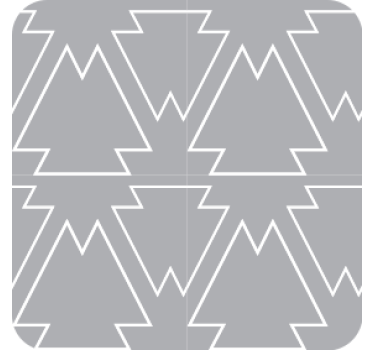 Podmetač za čaše s motivom kutastog drveta - TenStickers