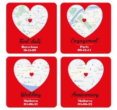 Posebne trenutke lokacije podmetač favorizira - TenStickers