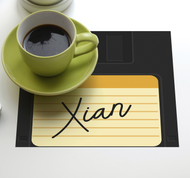Disketa s imenima geeky coasters - TenStickers