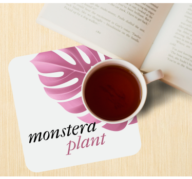 Podmetač za čaše prilagodljiv monstera list - TenStickers