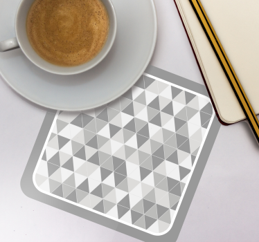 Podmetač za čaše s geometrijskim trokutastim uzorkom - TenStickers