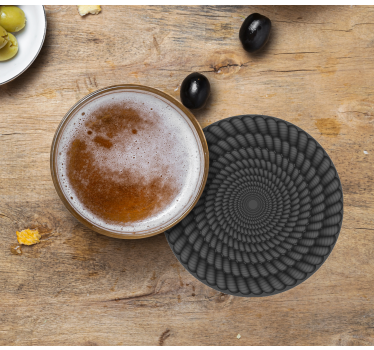 Podmetač za čaše s okruglim spiralnim uzorkom - TenStickers