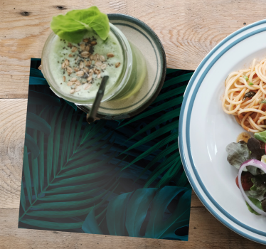 Podmetač za čaše s uzorkom bujne zelene vegetacije - TenStickers