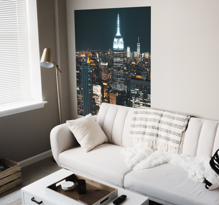 New york city noću post - TenStickers