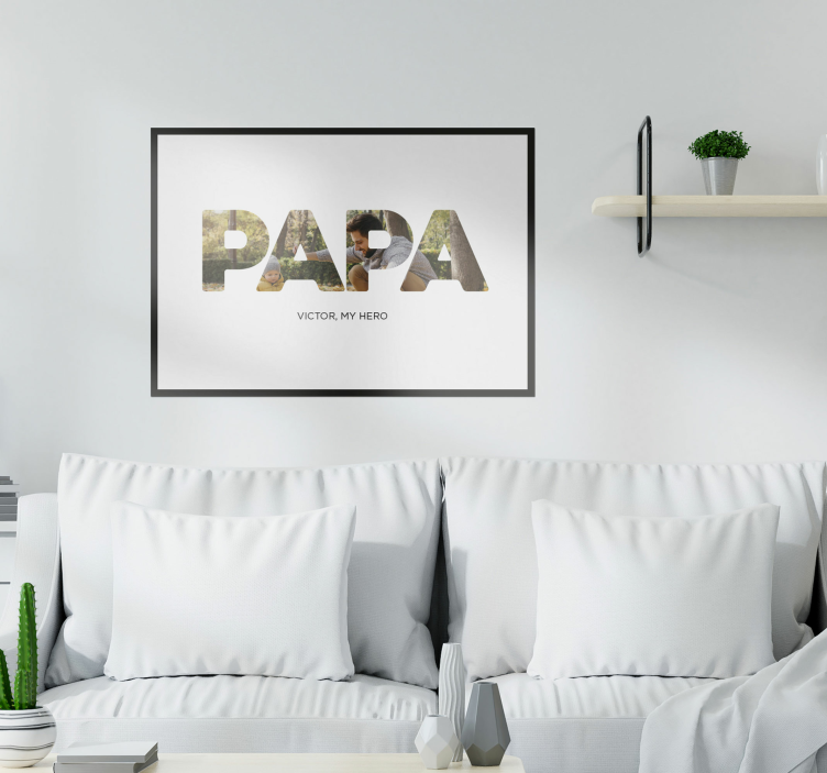 Poster dnevna soba papa moj heroj - TenStickers