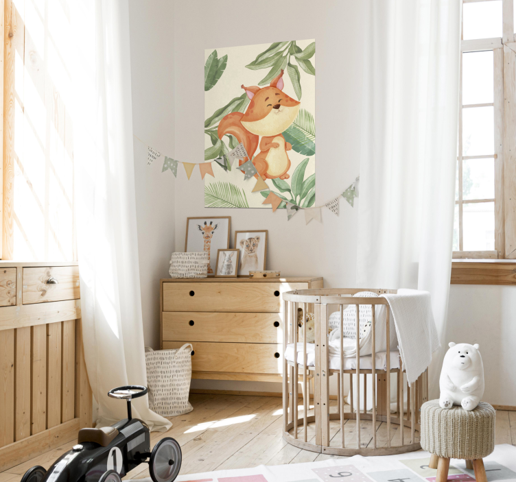 Ispis postera životinjske lisice iz džungle - TenStickers