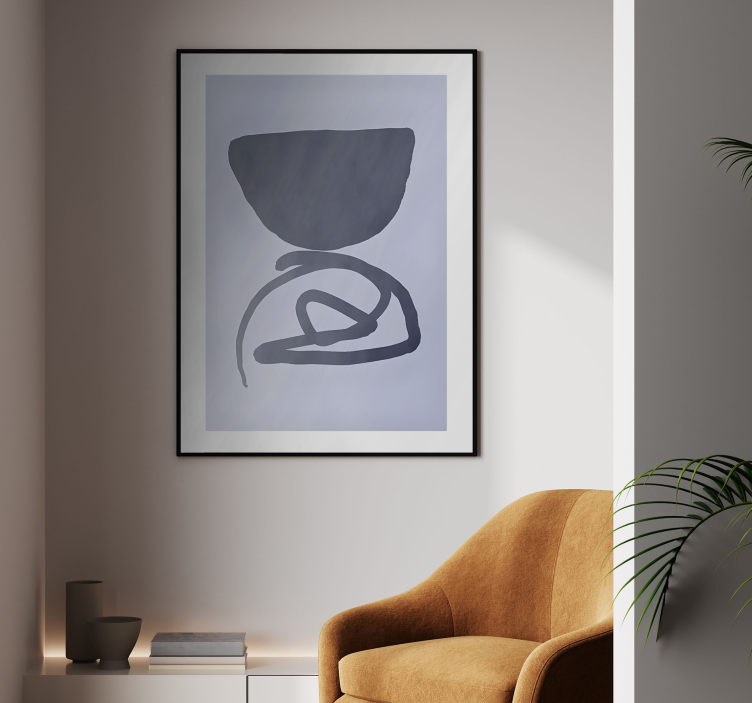 Poster apstraktna ljubičasti okvir - TenStickers