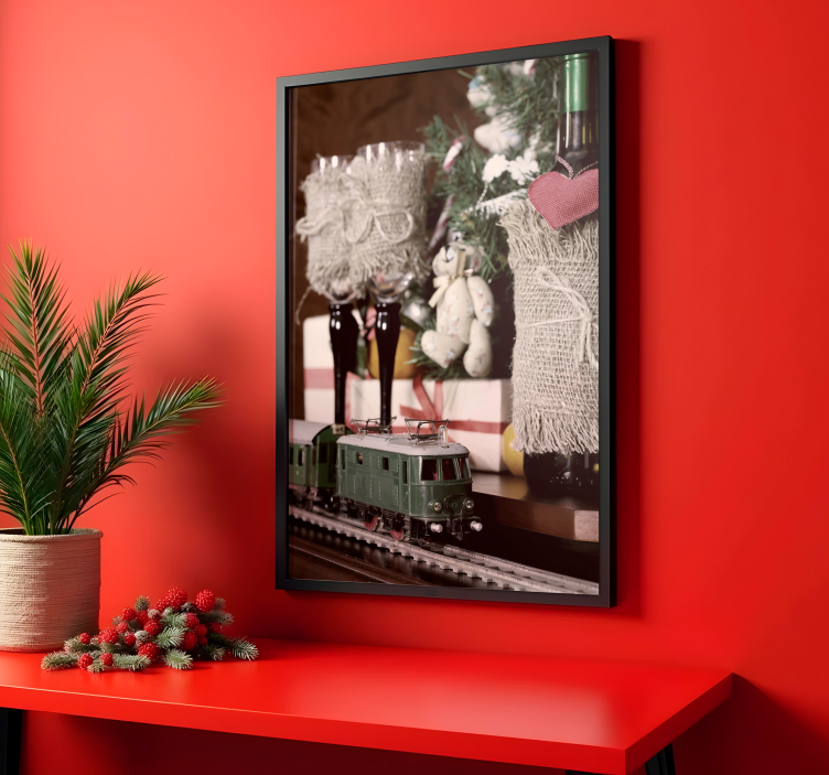 Poster Božić igračka vlak - TenStickers