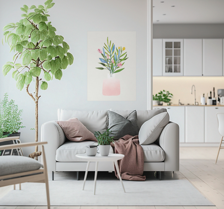 Poster cvijeće cvijeće u loncu - TenStickers